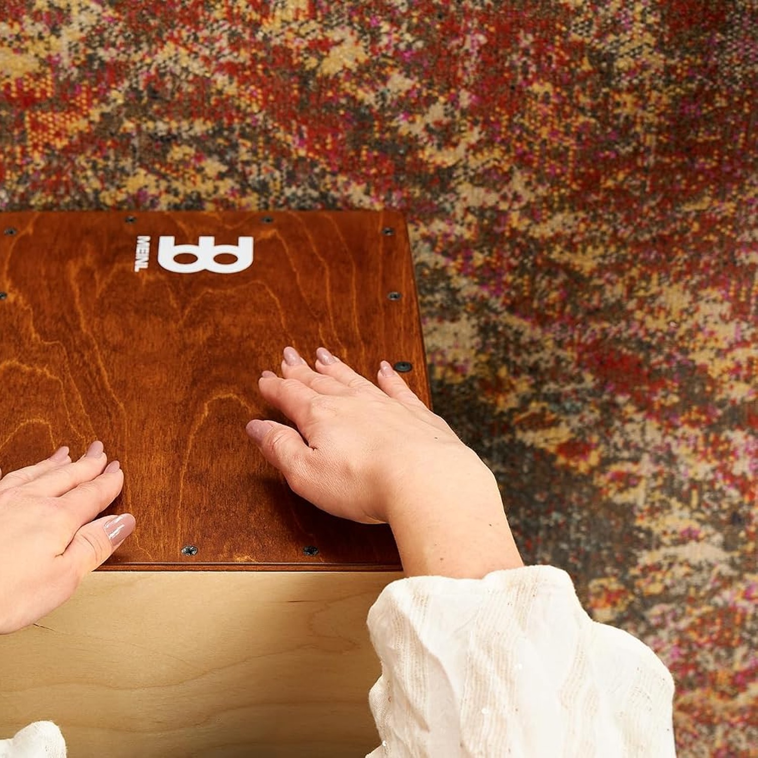 Meinl Jam Cajon Box Drum with Snares (Almond Birch): image 8