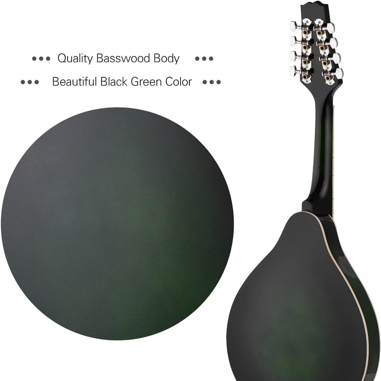 A-Style 8-String Mandolin with Storage Bag: image 3