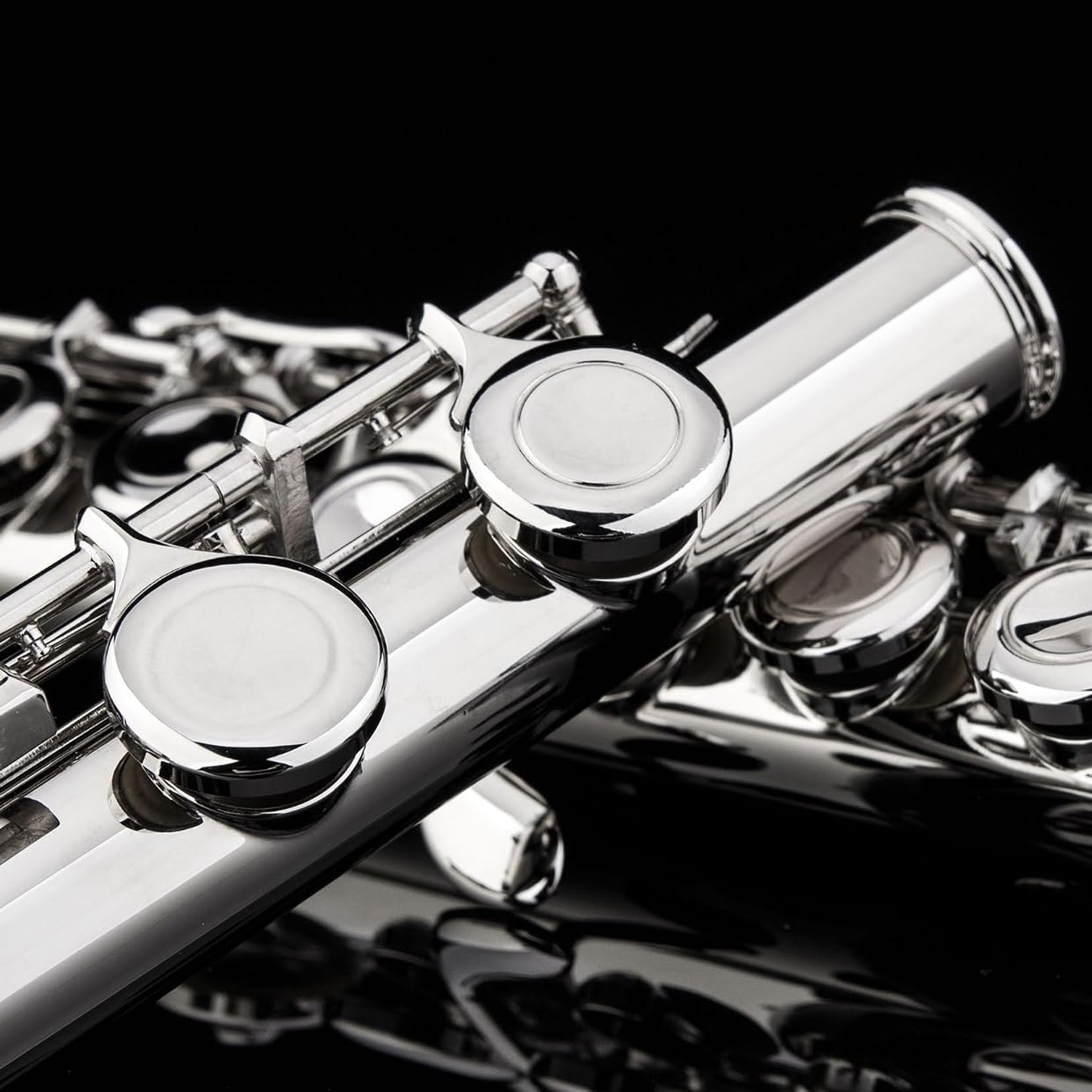 GLORY Closed Hole C Flute with Case, Tuning Rod and Gloves: image 5